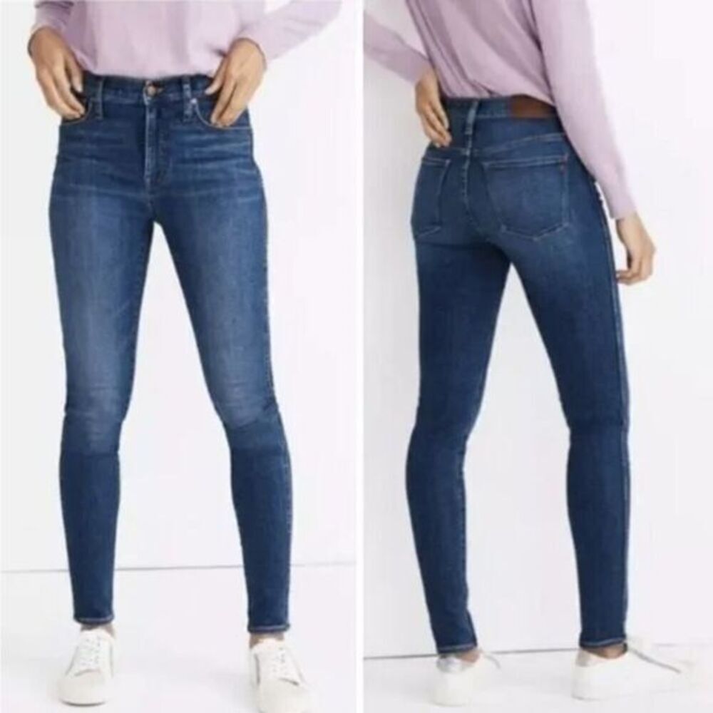 Madewell women's 10" High-Rise‎ Skinny Jeans in Bradshaw Wash, size 23
